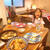 晩御飯はフライパンオムライスでした〜！！