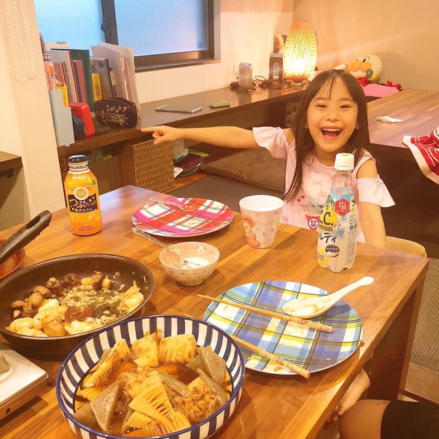 晩御飯はフライパンオムライスでした〜！！