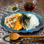 二色丼のランチ。～むぅさんと取り合い～
