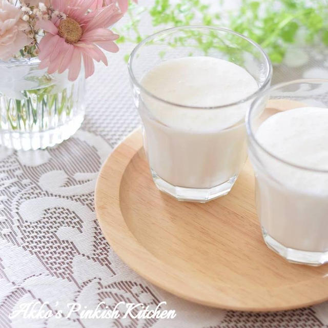 【カジュアルドリンク】甘酒ヨーグルト豆乳シェイク♡ダブル発酵食品パワーでヘルシー生活