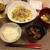 麻婆茄子と蒸しキャベツ