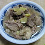 圧力鍋で、牛すじ肉の白だし煮