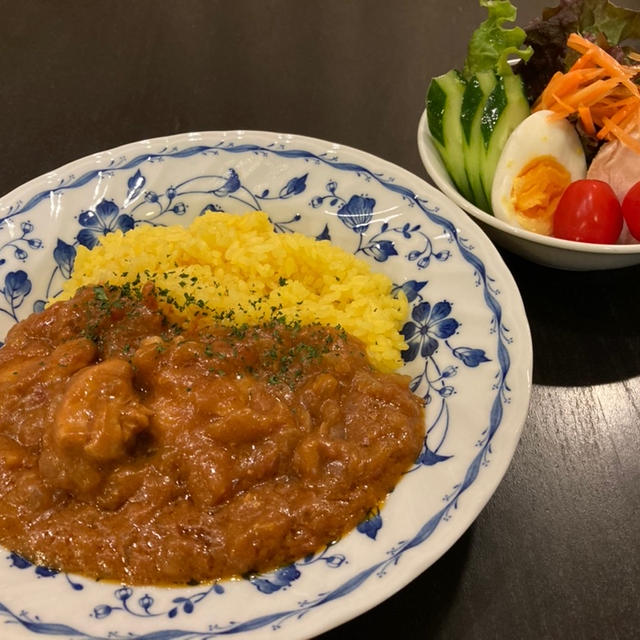 【昨日の晩ごはん☆本格！バターチキンカレー♪^^】