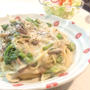＊菜の花とツナとキノコのクリームパスタ＊