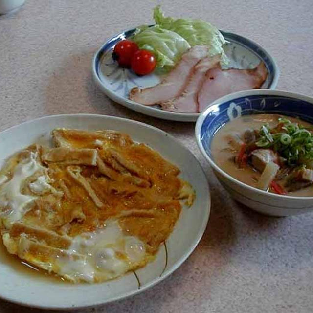 うすあげの玉子とじ＆粕汁