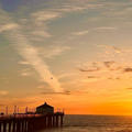 マンハッタンビーチピアのサンセット（ManhattnBeachPier）