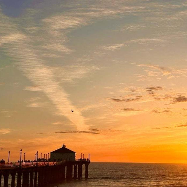 マンハッタンビーチピアのサンセット（ManhattnBeachPier）