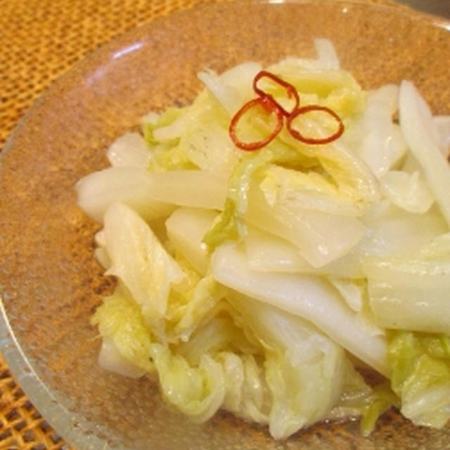 すっぱ～☆簡単白菜の甘酢和えごま油風味☆