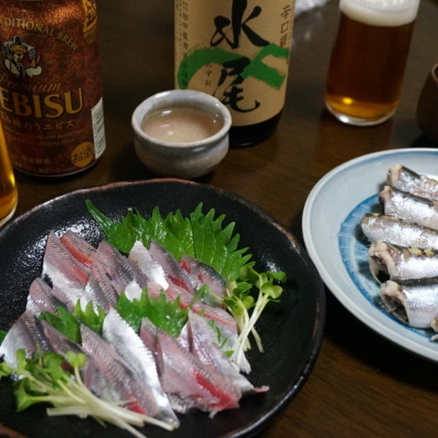 新鮮なイワシでおつまみ