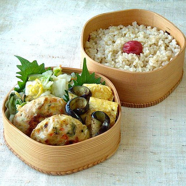 9/14(金)残り野菜のレンチンバーグ弁当