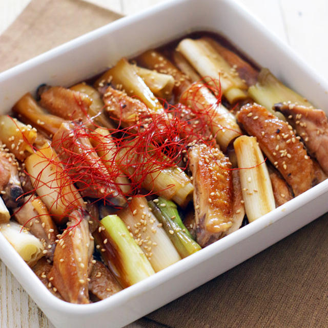 ライブクッキングのお知らせ☆焼ねぎ＆チキンの甘辛煮