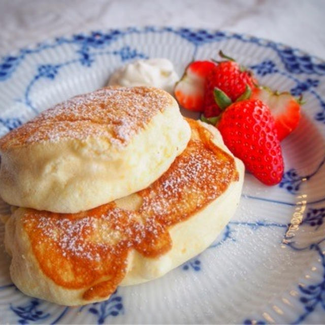 ＊ふわふわスフレパンケーキ《レシピ》♡＊