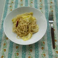 キャベツとアンチョビのパスタ