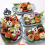 頑張って作ったー！ハロウィン手まり寿司！