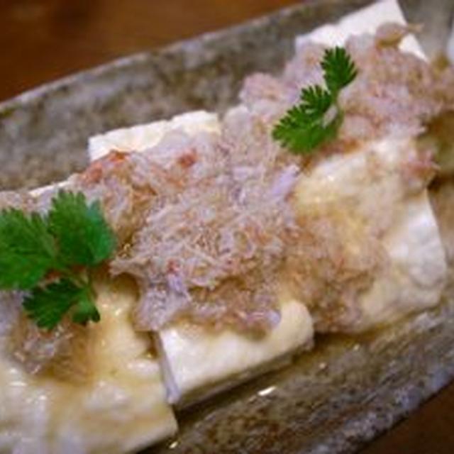 #261　豆腐のカニごま油醤油