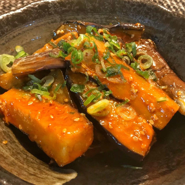 【韓国風ナスの揚げ浸し】簡単ピリ辛！ビールがすすむ！作り置きにも