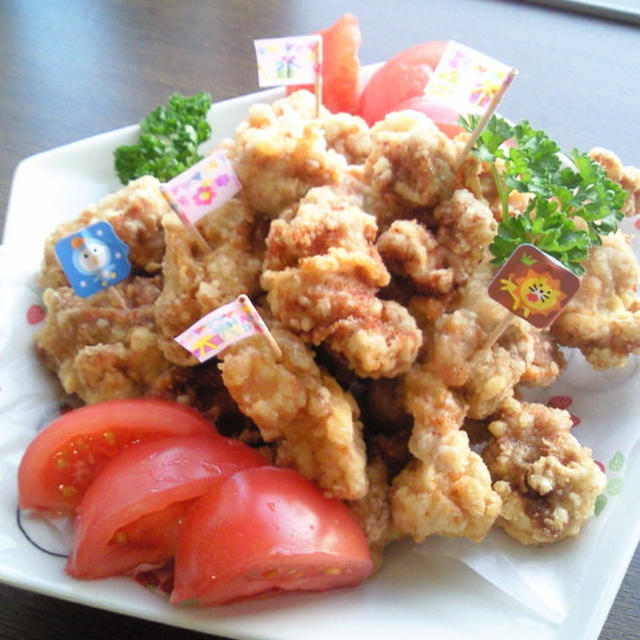 ハッピーバースデー唐揚げ。