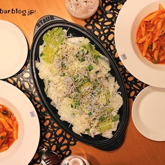 ストウブで『ツナ、オリーブ、トマトのパスタ』な夜。