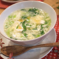 豆腐と青梗菜のとろぉ〜り中華スープ♪