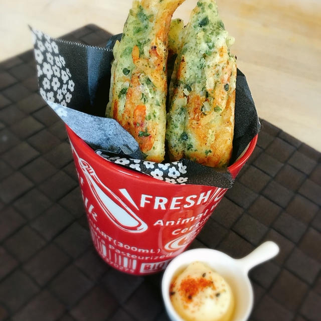 ちょっぴりランクアップした＊ちくわの磯辺揚げ
