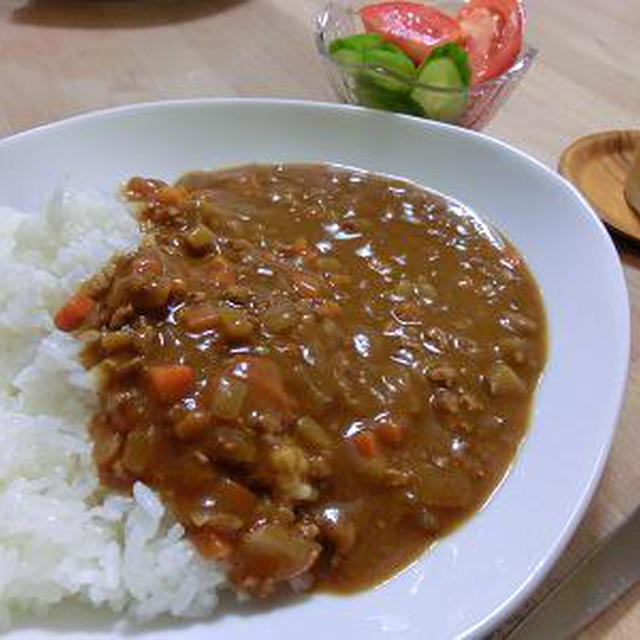 ひき肉となすのカレー