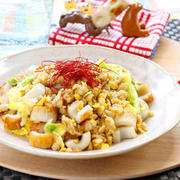 簡単シャキシャキ食感！ちくわと白菜のオートミール炒飯