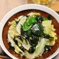 火も包丁も使わず！電子レンジですぐできる優秀副菜！腸スッキリ♪キャベツとワカメの“生姜ナムル”