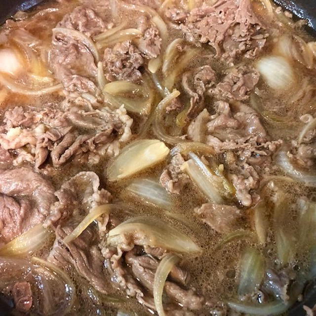 牛丼♡高野豆腐煮♡コールスローサラダ