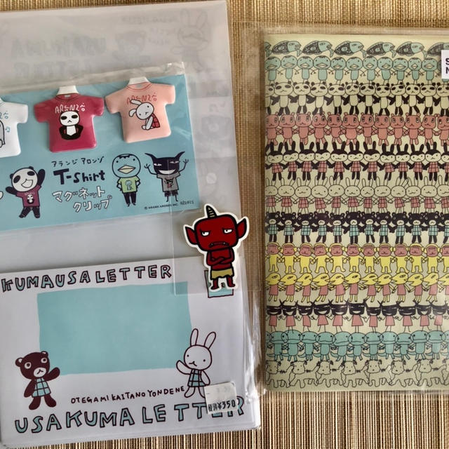 アランジアロンゾ　買ったもの デットストックのレターセットのしろうさとくまのやりとりにしんみり