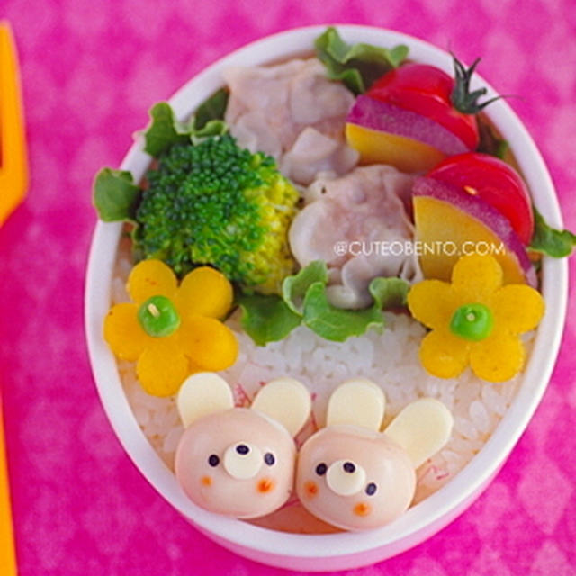 うずらのうさちゃんのキャラ弁