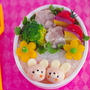 うずらのうさちゃんのキャラ弁