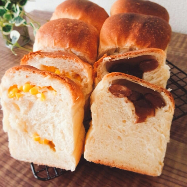 ミニ食パン二種☆