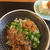 納豆そばとタコのサラダ