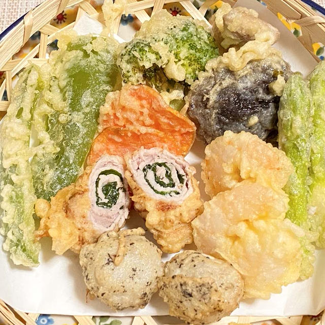 薬膳ってなぁに？今日は健康運アップの天ぷらがラッキー、根気もアップ、里芋のゆかり天ぷらで薬膳！