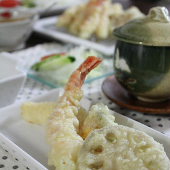【おうちごはん】天ぷらと茶わん蒸し。と、ちょっとうれしかった話し。