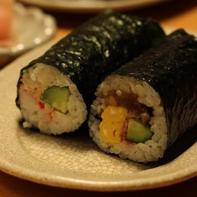 恵方巻き食べました