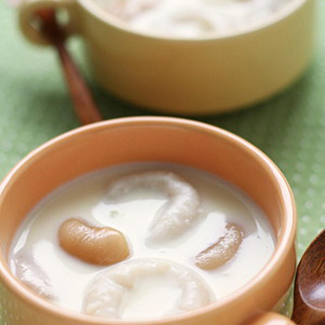 白花豆＆さつま芋ペーストでも、ココナッツミルク汁粉
