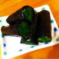 ほうれん草の海苔巻き