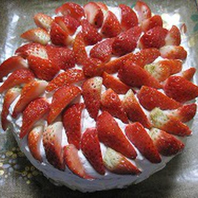 Xmas2009☆米粉の苺のデコレーションケーキ