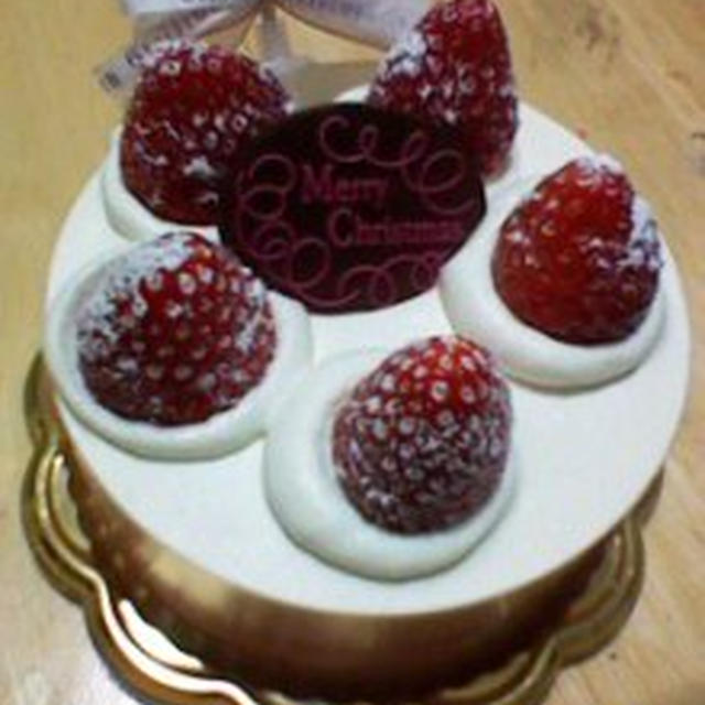 クリスマスケーキと夕食