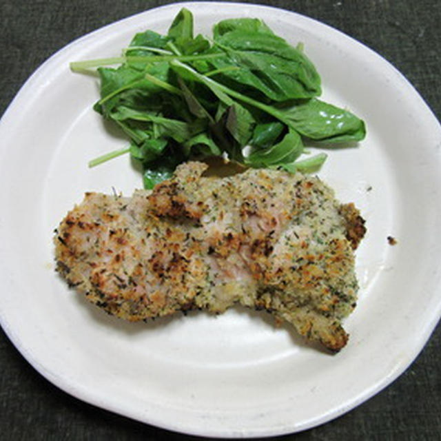 鶏もも肉の香草パン粉焼き