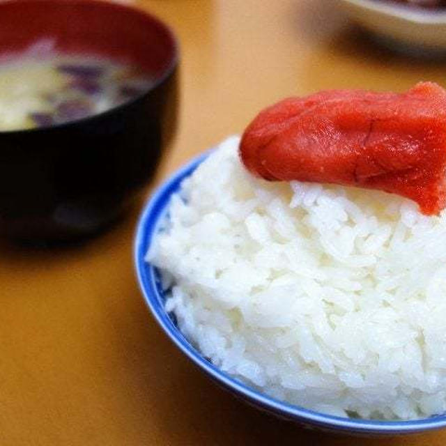 白めしにタラコ