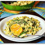 Orecchiette with Asparagus and Pea Cream Pesto Sauce