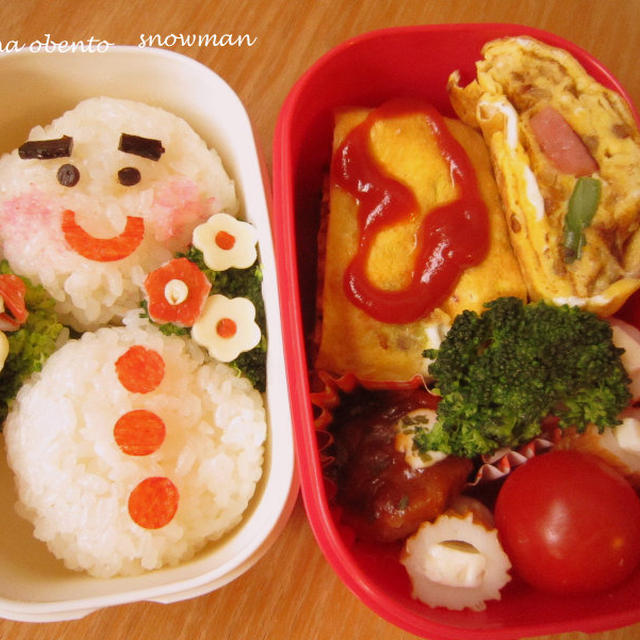 雪だるま弁当