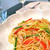 色とりどりの和風？パスタ