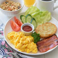 【アメリカの朝食】スクランブルエッグを真っ黄色に仕上げてくれるGABANスパイスは何でしょう？