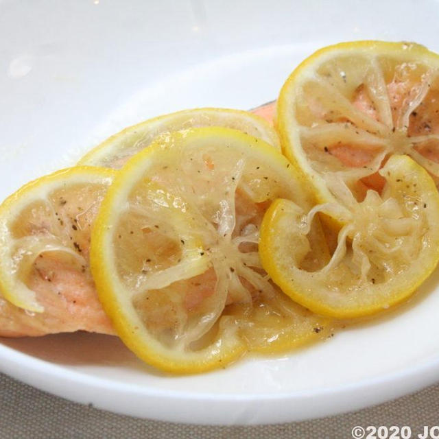 鮭のレモン焼き