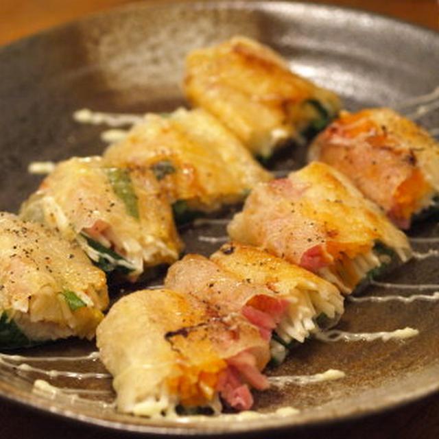 野菜の生春巻き焼き　　　作り方とレシピ