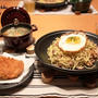 『ヘルメスソース焼きそばの献立』