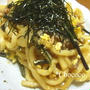 山菜と豚バラの焼きうどん